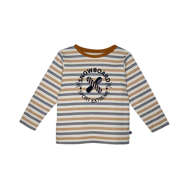 Tee shirt jimy interlock manches longues enfant blanc <span itemprop=