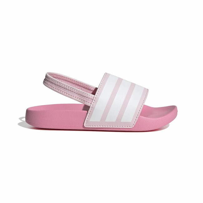 Mules Adilette Estrap rose/blanc <span itemprop=