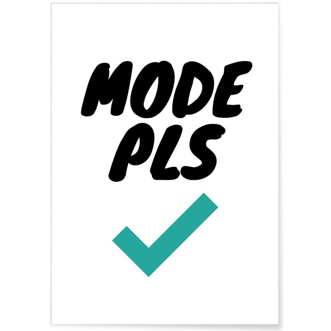 Affiche Mode PLS Couleur blanc <span itemprop=