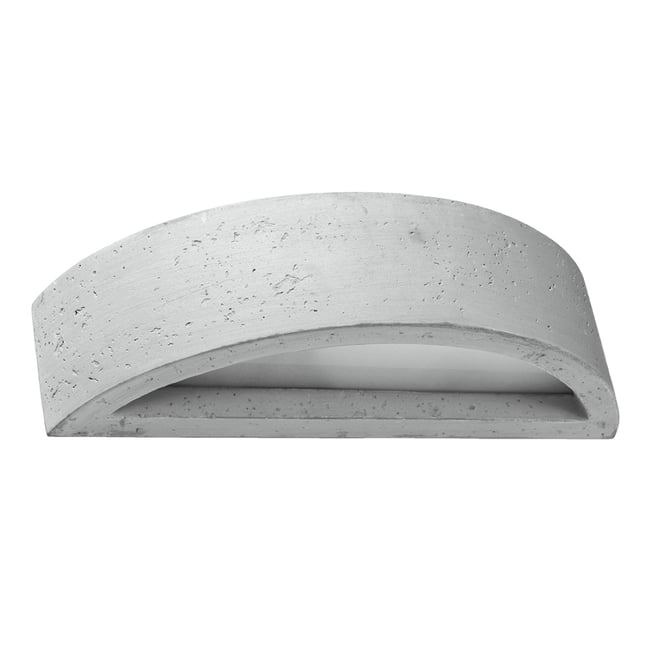 Applique Béton Gris E27 1 Atena Couleur gris <span itemprop=