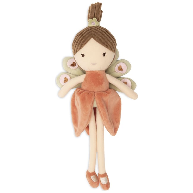 Poupée souple beige, rose, vert <span itemprop=