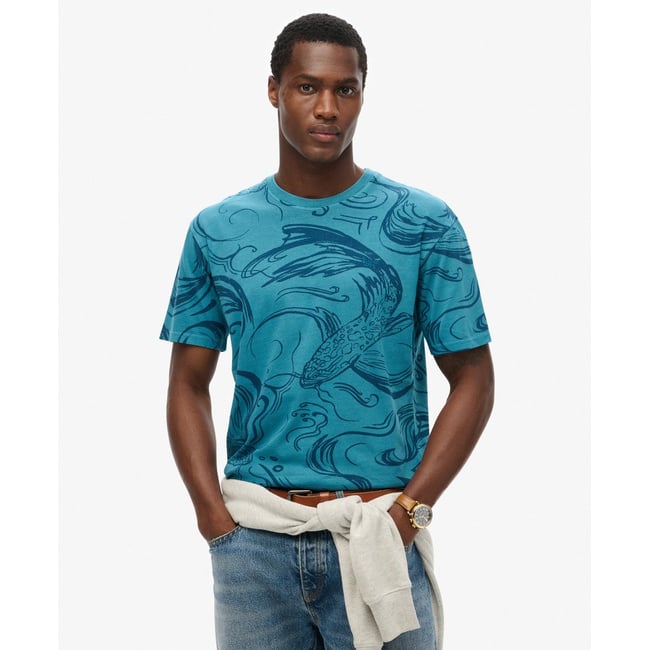 T-shirt imprimé surteint vintage - SUPERDRY