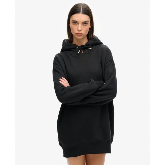 Robe sweat en coton bio à logo brodé - SUPERDRY