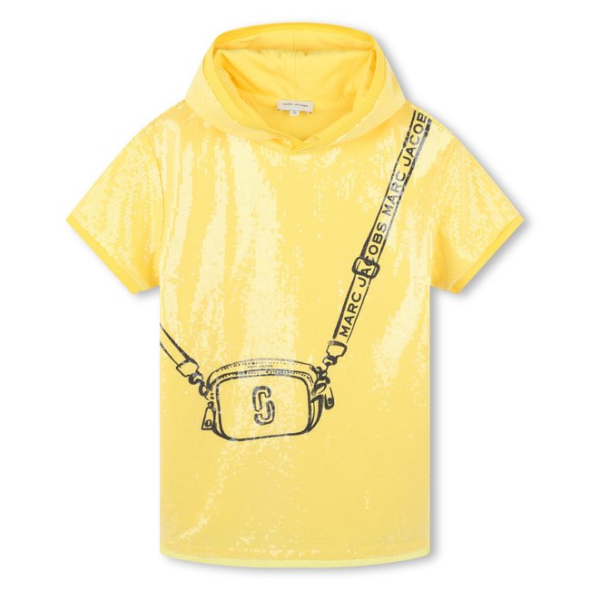 Robe de cérémonie à capuche medium yellow <span itemprop=
