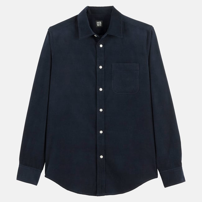 Chemise droite col américain, manches longues - LA REDOUTE COLLECTIONS