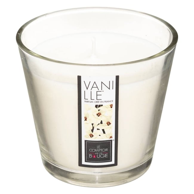 Bougie parfumée Couleur blanc <span itemprop=