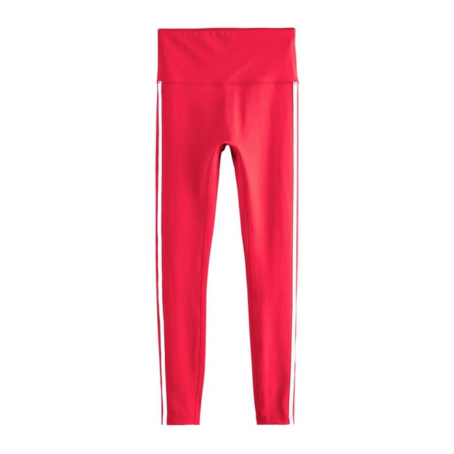 Legging passepoilé rouge <span itemprop=