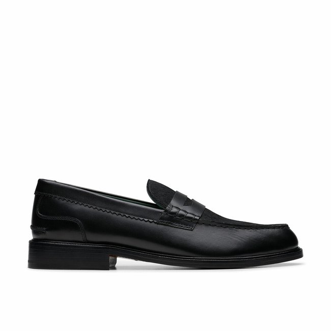 Mocassins en cuir CraftJames noir <span itemprop=