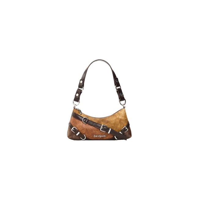 Sac à boucles moyen marron <span itemprop=