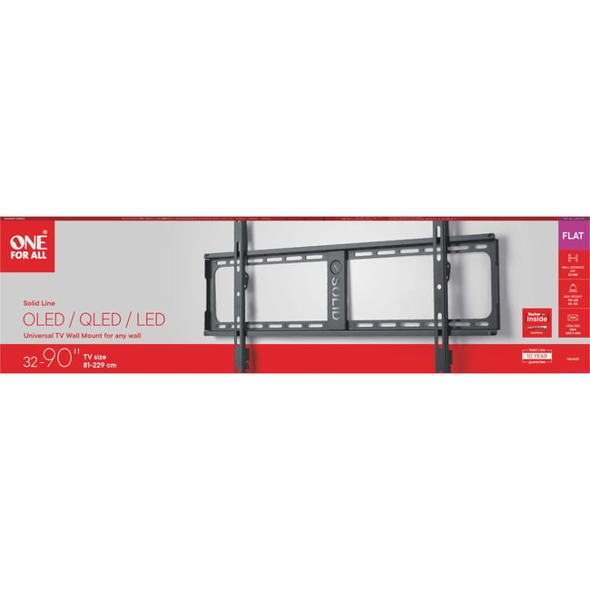 Support mural TV TV Solid inclinable 32''-90'' Vesa 600 - ONE FOR ALL