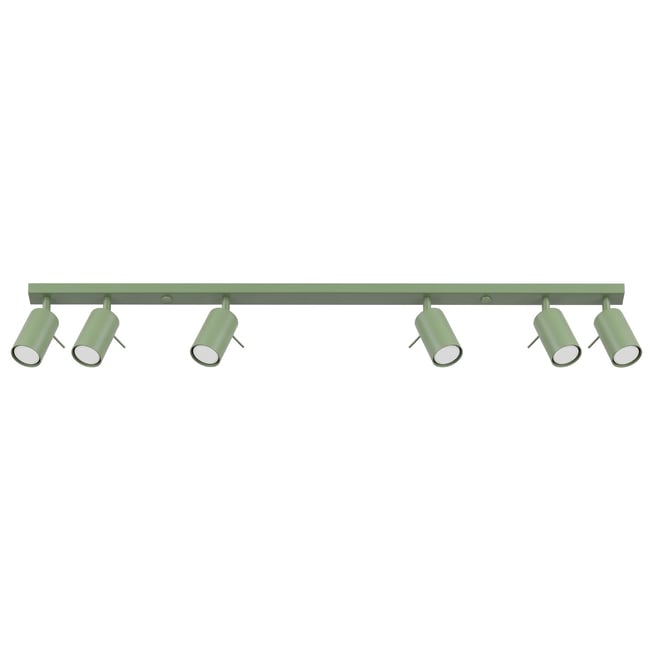 Plafonnier Acier Sauge GU10 6 RING Couleur sauge <span itemprop=