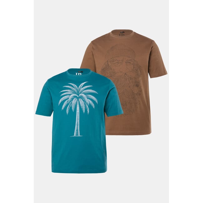 Lot de 2 t-shirts à manches courtes bleu profond <span itemprop=