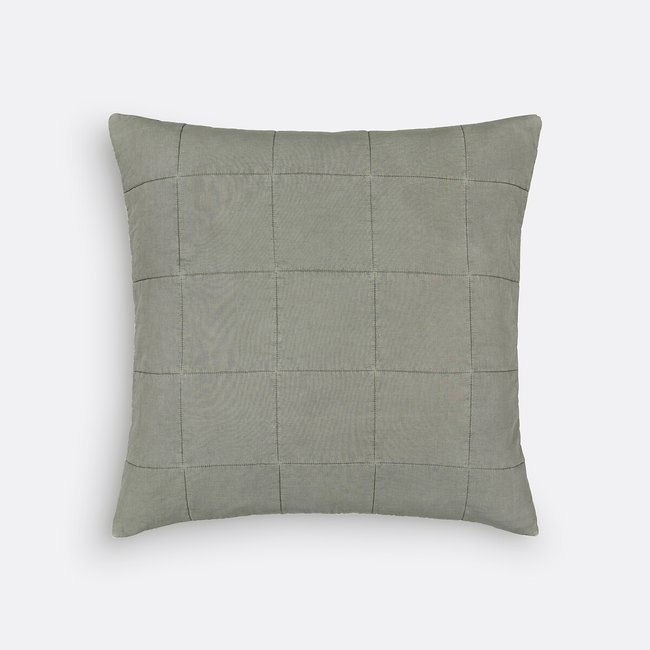 Federa per cuscino cotone lavato 65x65cm, Sparrow - LA REDOUTE INTERIEURS