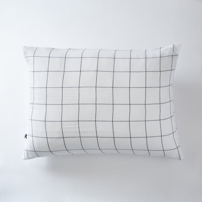 Taie d'oreiller Gaze Coton 50 x 70 cm Gaia Matchs Vert d'eau - EDEN