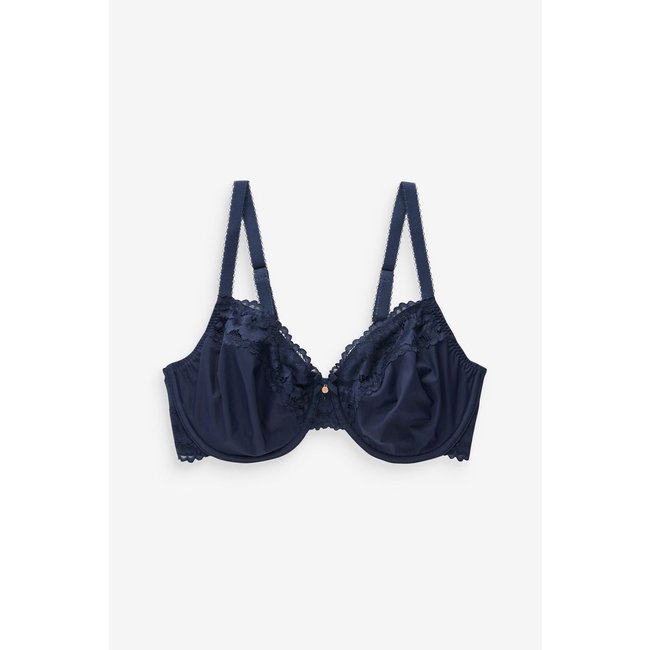 Soutien-gorge à bonnets classiques bleu marine <span itemprop=