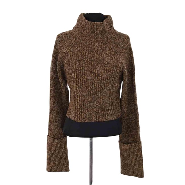 Pull - Très Bon État kaki <span itemprop=