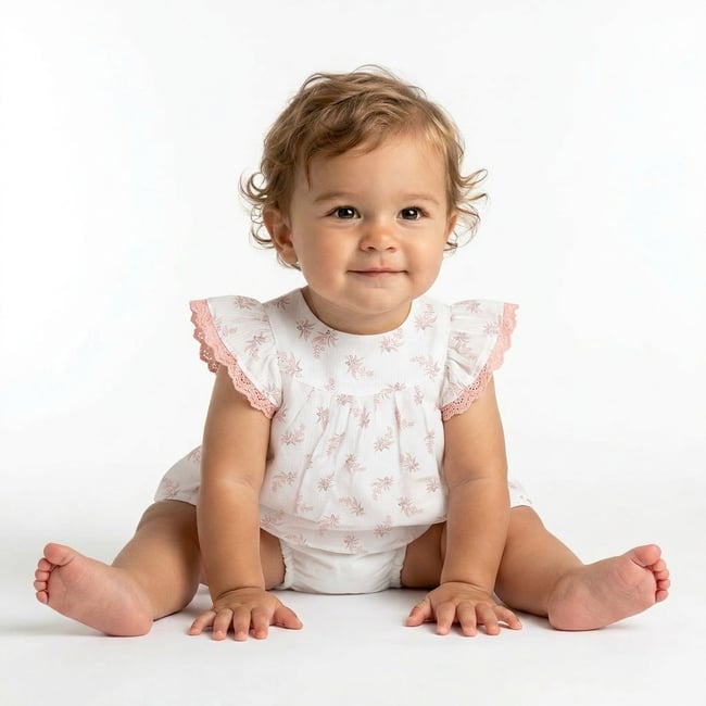 Blouse bébé - Très bon état blanc <span itemprop=