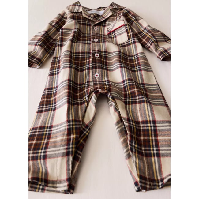 PYJAMA JUMPSUIT TARTON rouge <span itemprop=