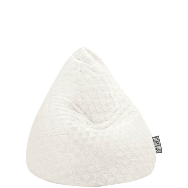 Pouf poire FLUFFY HEARTS L - SITTING POINT