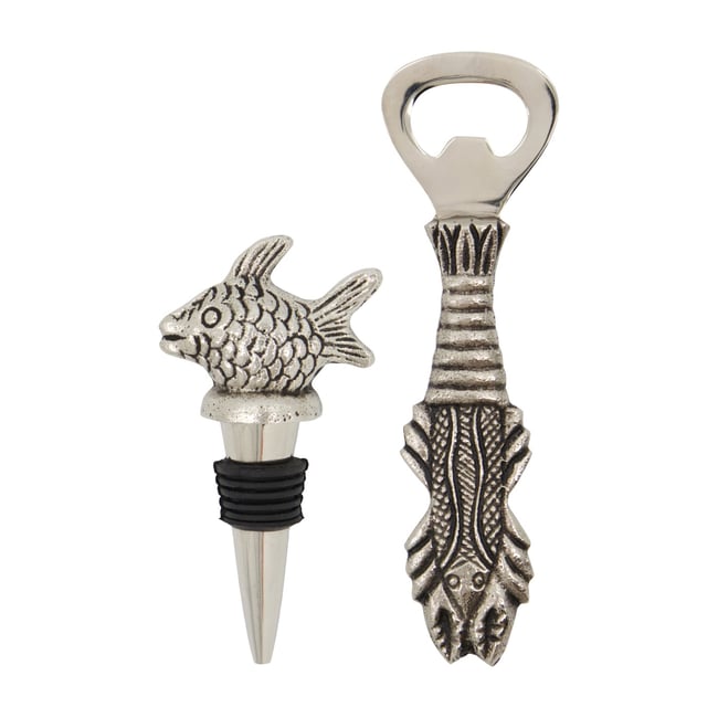 Ouvre bouteille et bouchon Fish - HOUSE DOCTOR