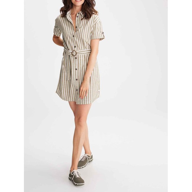 Robe courte BAHIAROB19616 sauge <span itemprop=