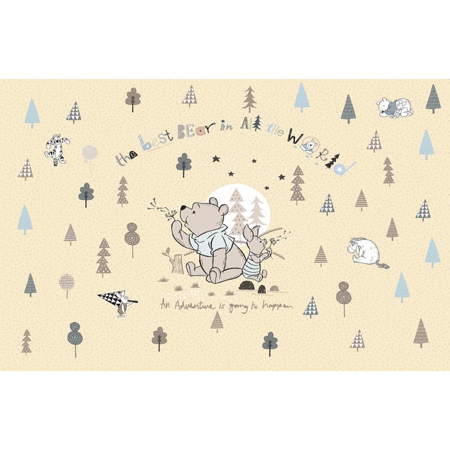 Papier peint Komar - Winnie the Pooh Best Bear - 400 x 260 cm Couleur beige <span itemprop=
