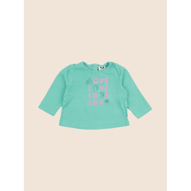 Tee-shirt - Très bon état vert <span itemprop=