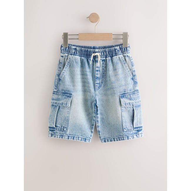 Shorts cargo jean vintage <span itemprop=