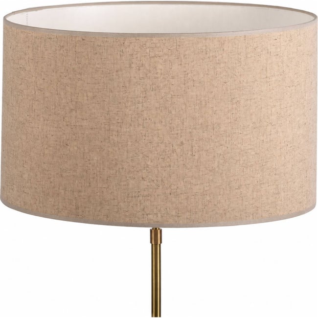 Abat-jour cylindrique en lin Couleur naturel <span itemprop=