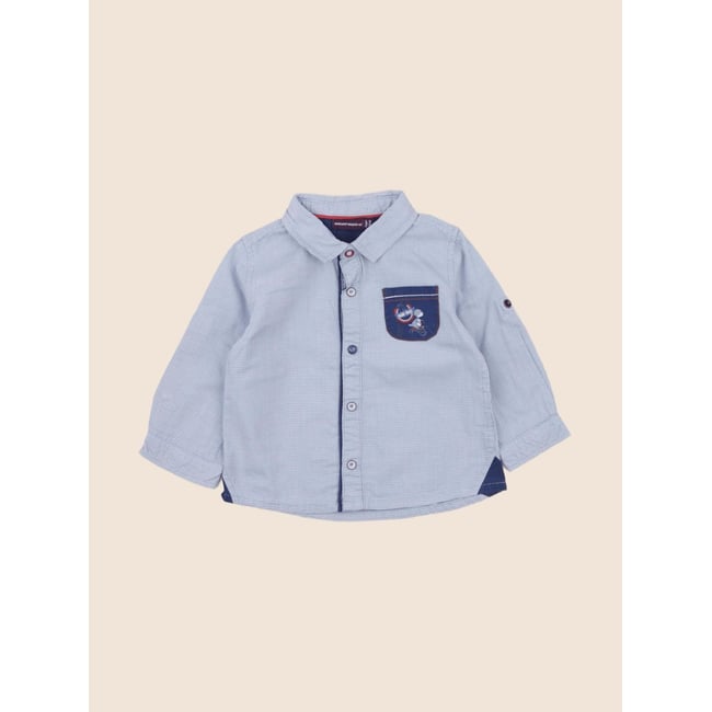 Chemise - Très bon état bleu <span itemprop=