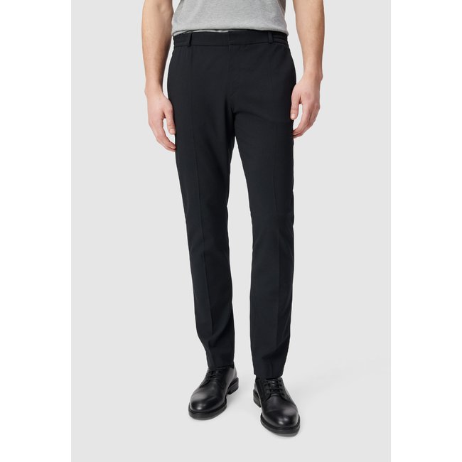Jogpant slim taille élastiquée marine fonce <span itemprop=