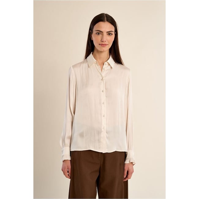 Camicia in satin bianco MOLLY BRACKEN