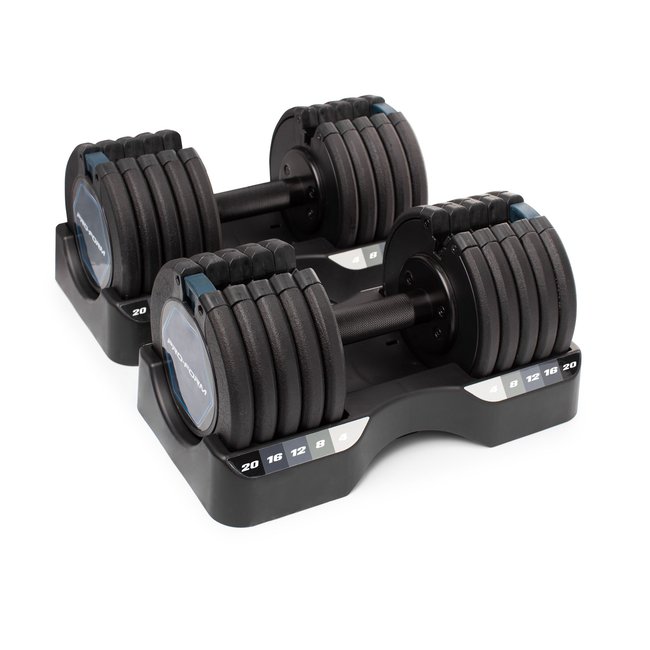 Haltères de 20kg (paires) ProForm noir <span itemprop=