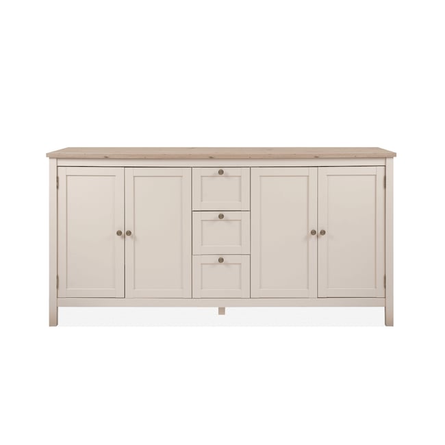 Buffet 4 portes et 3 tiroirs - LUND Couleur beige <span itemprop=