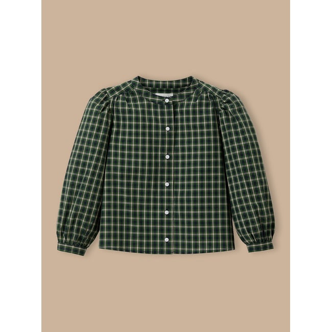 Chemise à carreaux carreaux vert <span itemprop=
