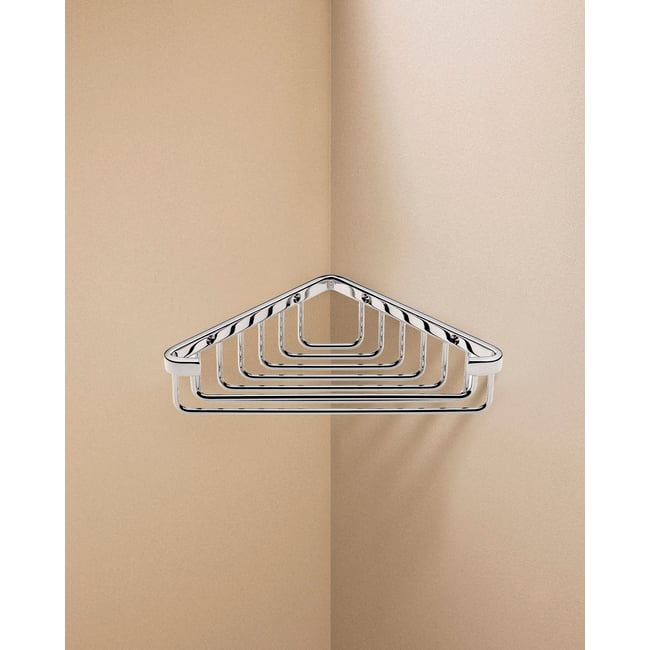 Étagère D'angle Douche mural  ARCHITECT Couleur chrome <span itemprop=