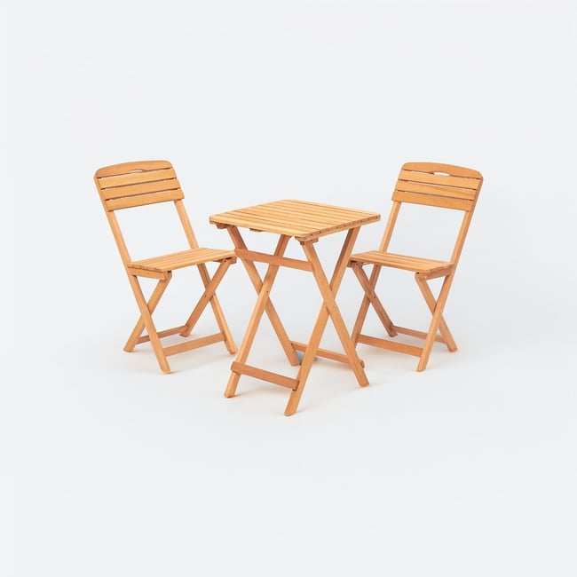 Комплект из садового столика и набора кресел, 3 шт My001 / МИ001 коричневый SO'HOME