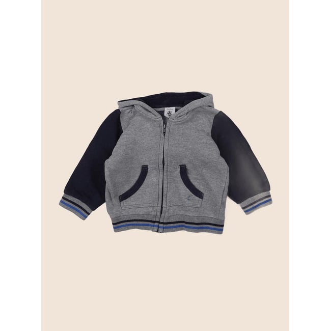 Sweat - Bon état gris <span itemprop=