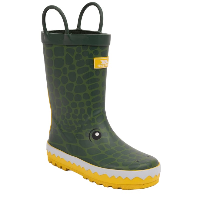 Bottes de pluie vert / jaune <span itemprop=