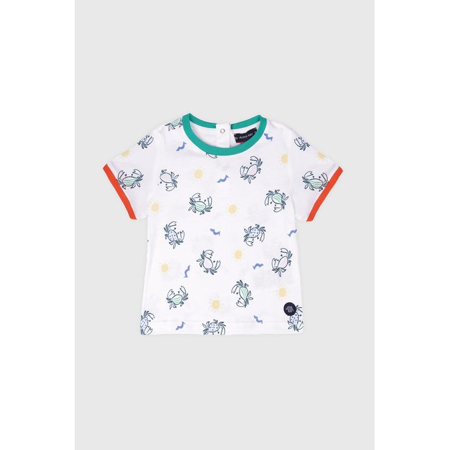 T-shirt en coton BABY imprimé crabes <span itemprop=