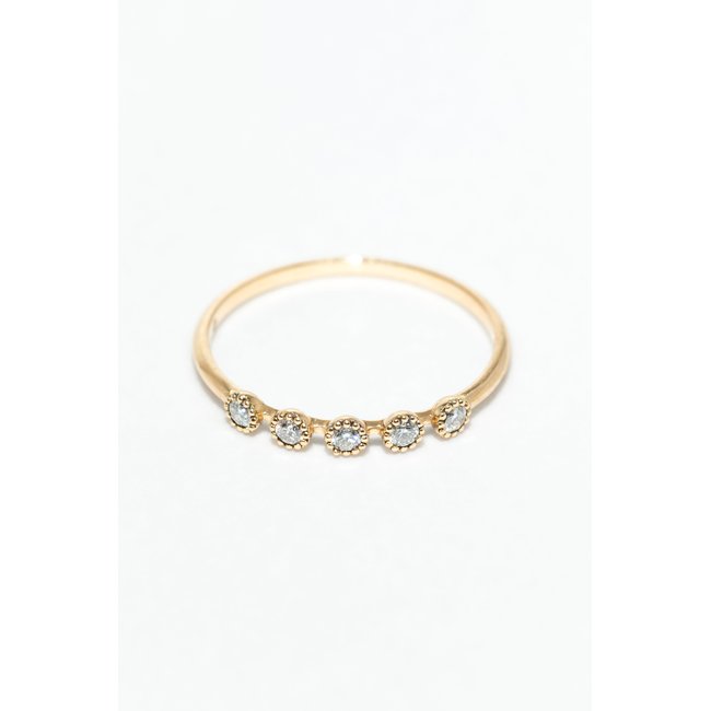 Bague Sonia - Or 750‰ - Diamant blanc diamant blanc <span itemprop=