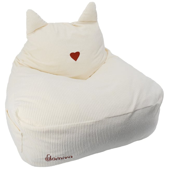 Fauteuil pouf Couleur crème <span itemprop=