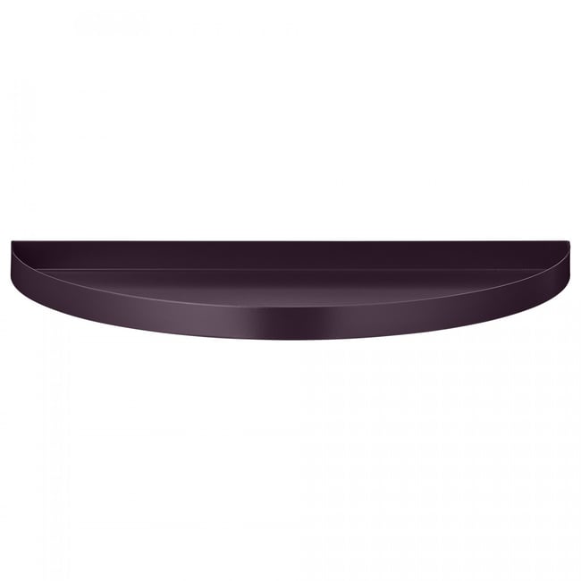 Plateau Demi Cercle 33 x 16,5 cm Couleur bordeaux <span itemprop=