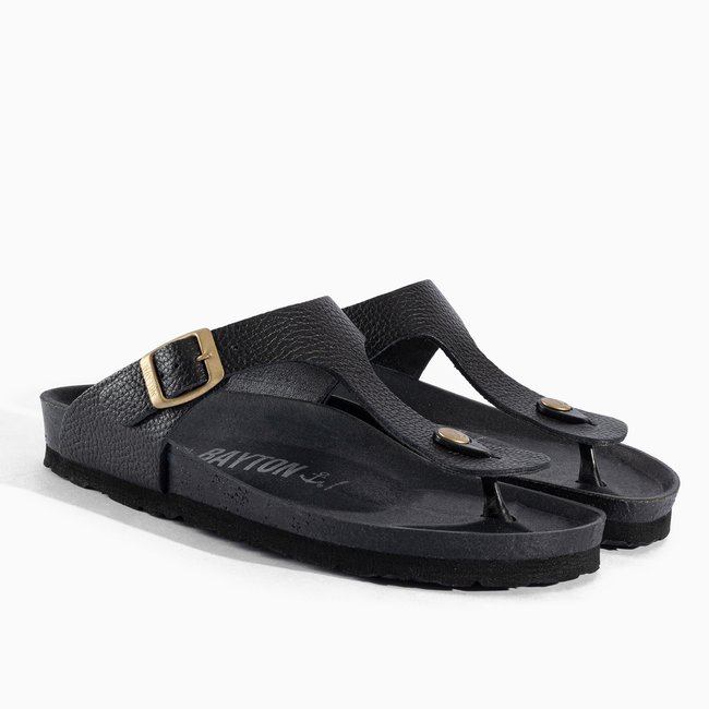 Tongs MERCURE pour femme noir <span itemprop=
