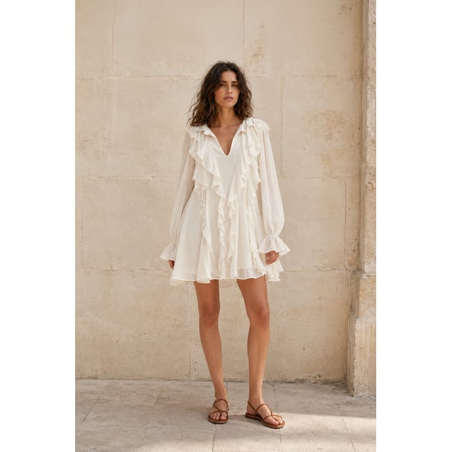 Robe courte évasée uni RUX - LA PETITE ETOILE