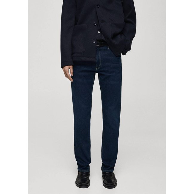 Jean Patrick slim fit Ultra Soft Touch bleu foncé <span itemprop=