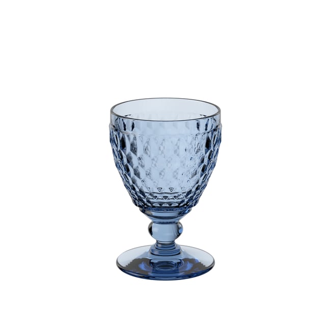 Verre À Vin Blanc Blue BOSTON Couleur bleu <span itemprop=