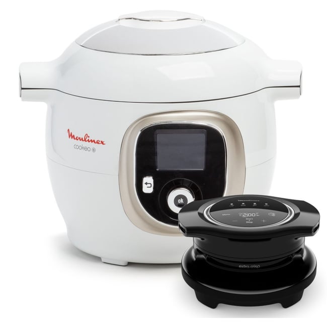 Cookeo CE85XAF0 blanc 6 L, 9 modes de cuisson + Extra Crisp - MOULINEX