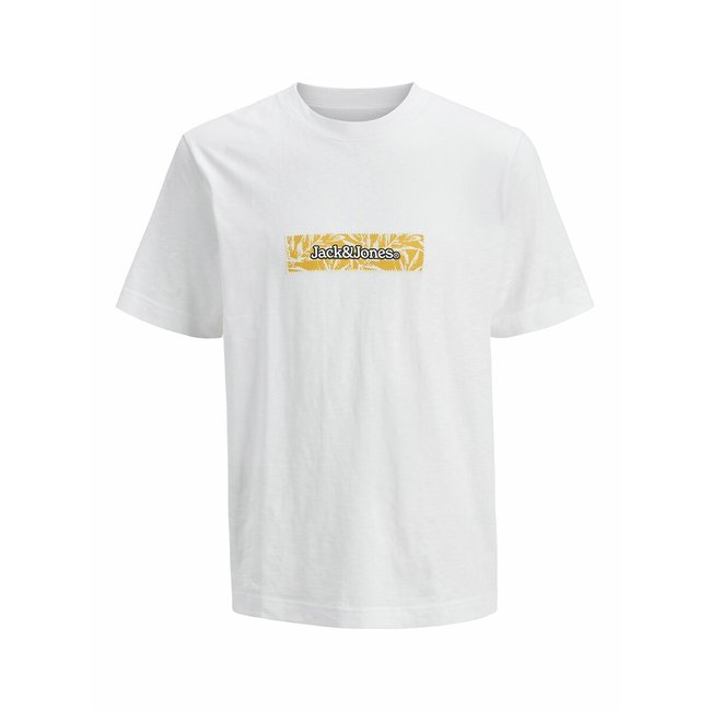 Футболка с короткими рукавами и рисунком спереди белый JACK & JONES JUNIOR