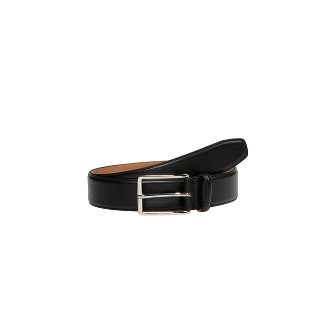 Ceinture en cuir de vache de haute qualité noir <span itemprop=